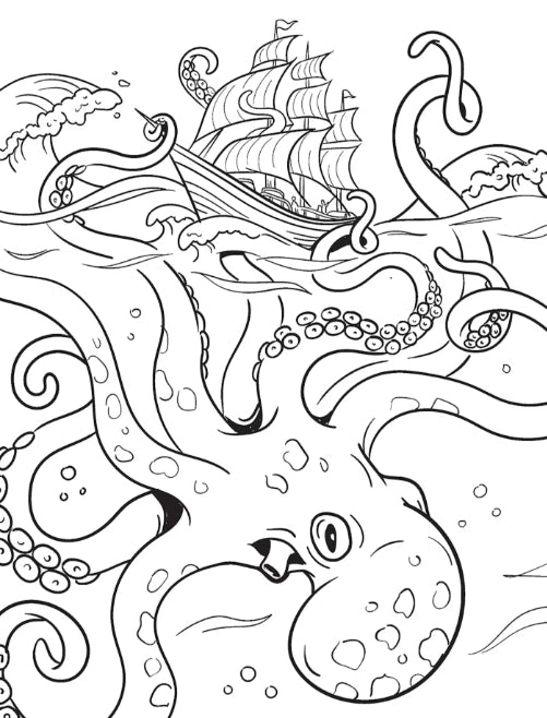 Lore & Legends Cryptid Coloring Book