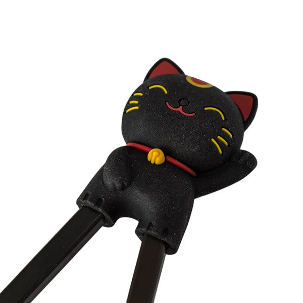 Lucky Cat Chopsticks Black