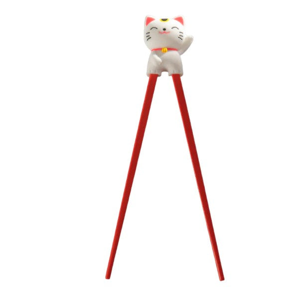Lucky Cat Chopsticks White