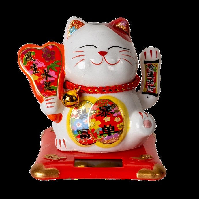 Solar Powered Lucky Cat 5"