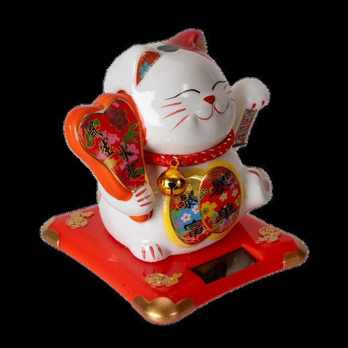 Solar Powered Lucky Cat 5"