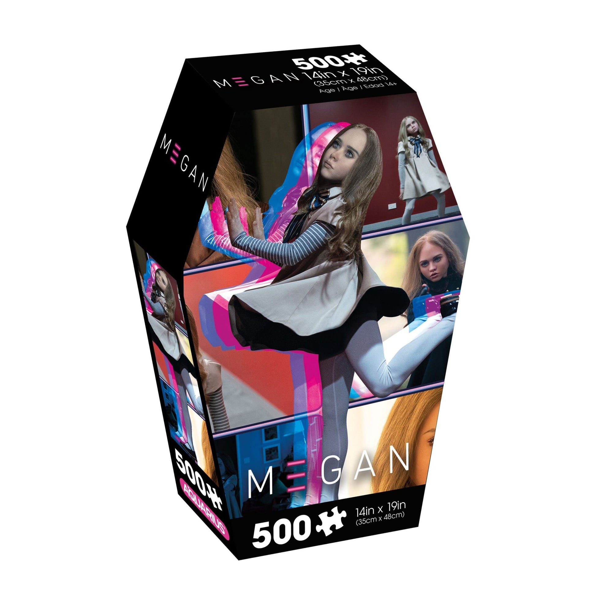 M3gan Megan Coffin Box Puzzle 500 pc