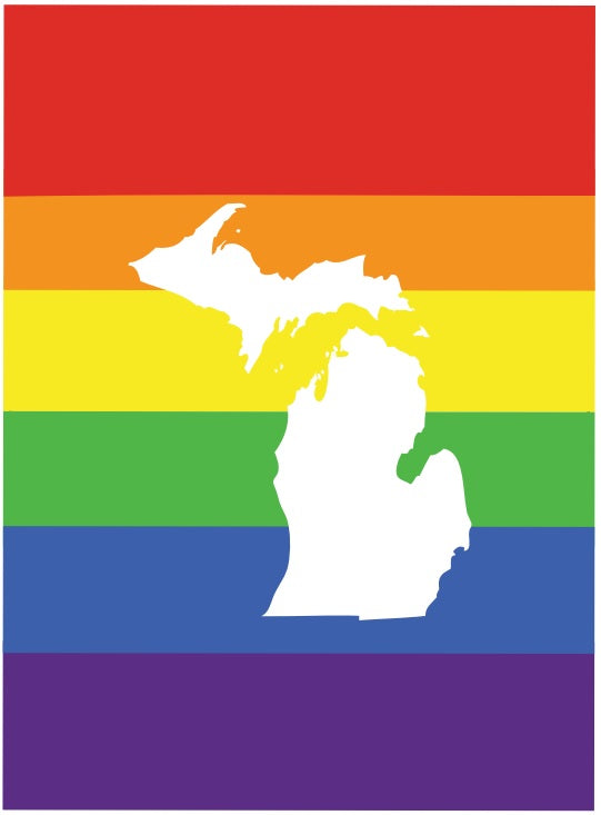 MAGNET Rainbow Michigan