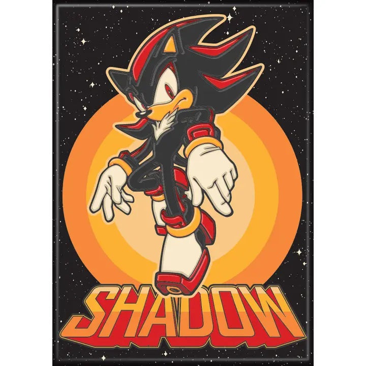 MAGNET Sonic The Hedgehog Shadow On Black Background
