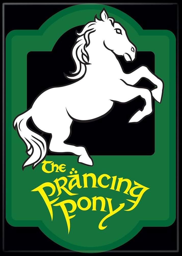 MAGNET Lord Of The Rings The Prancing Pony Sign