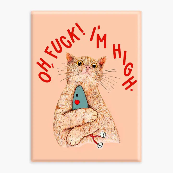 MAGNET Oh Fuck I'm High Cat