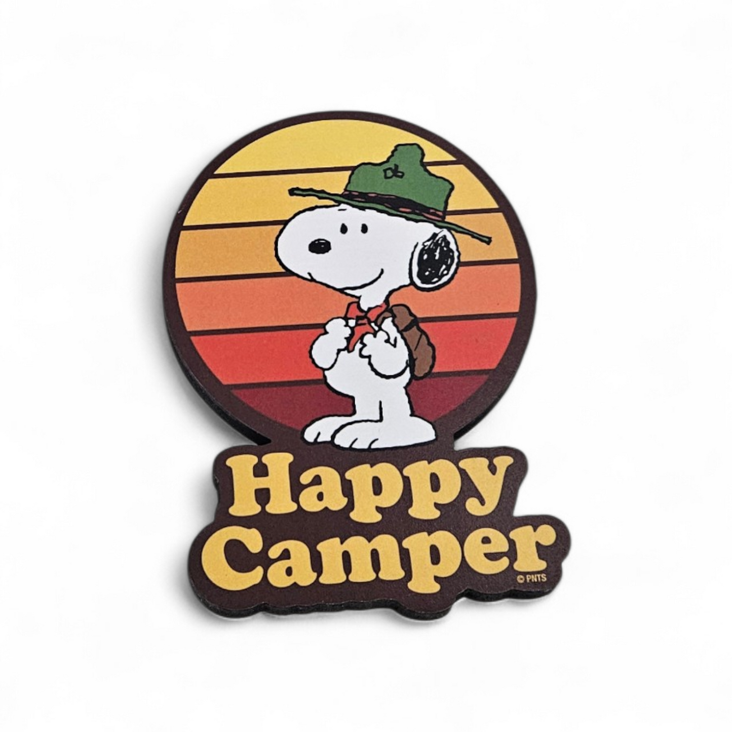 Magnet Peanuts Snoopy Beagle Scouts Happy Camper Chunky