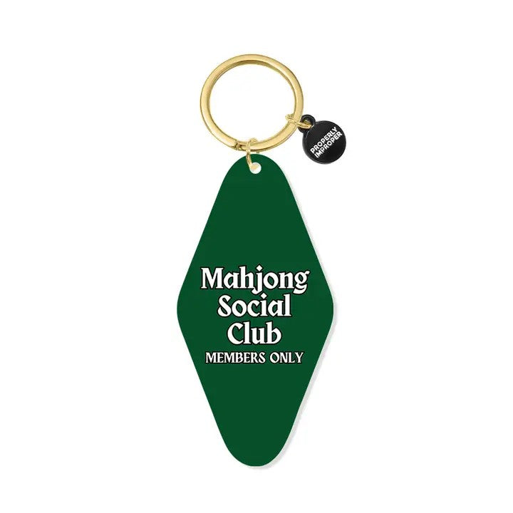 Mahjong Social Club Keychain