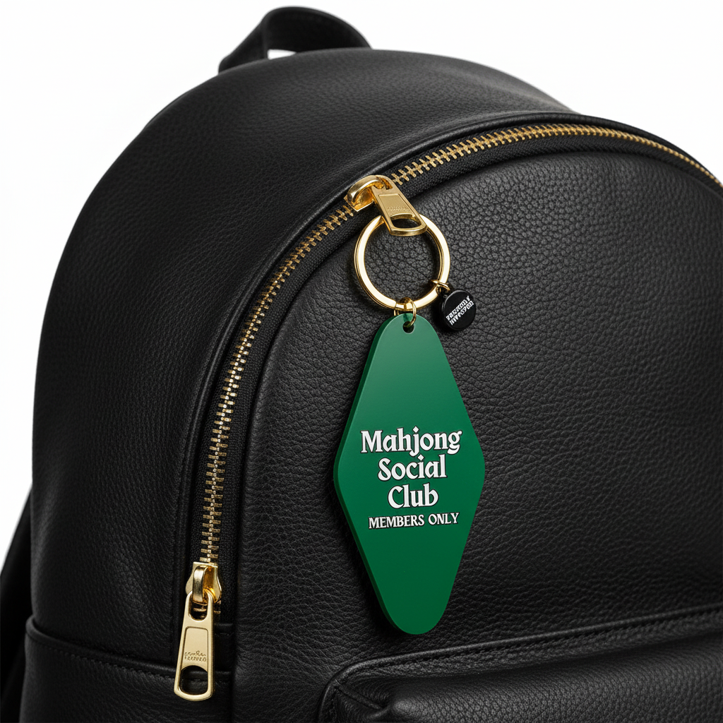 Mahjong Social Club Keychain