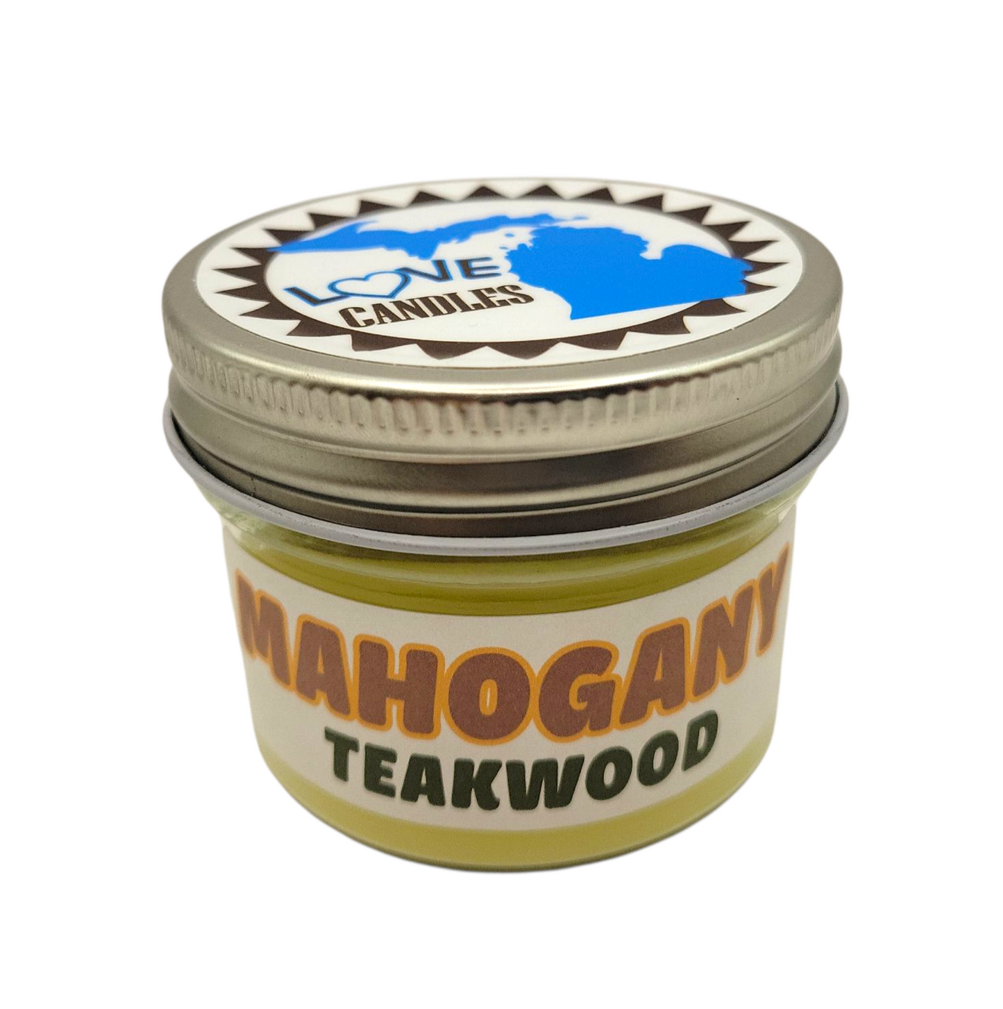 Mahogany Teakwood Candle Love Michigan Candle 4 oz