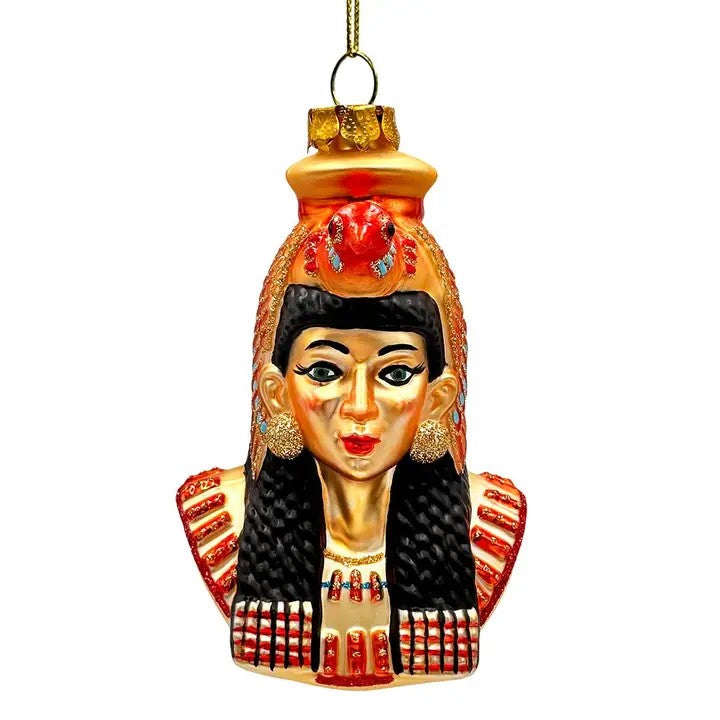Majestic Cleopatra Glass Ornament