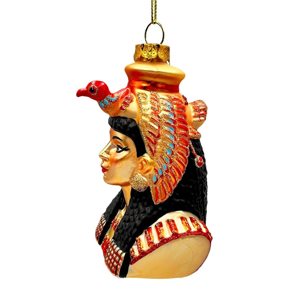 Majestic Cleopatra Glass Ornament
