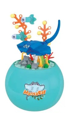 Marine Life Building Block Set Manta Ray