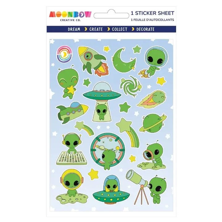 Martian Mischief Hologram Sticker Sheet