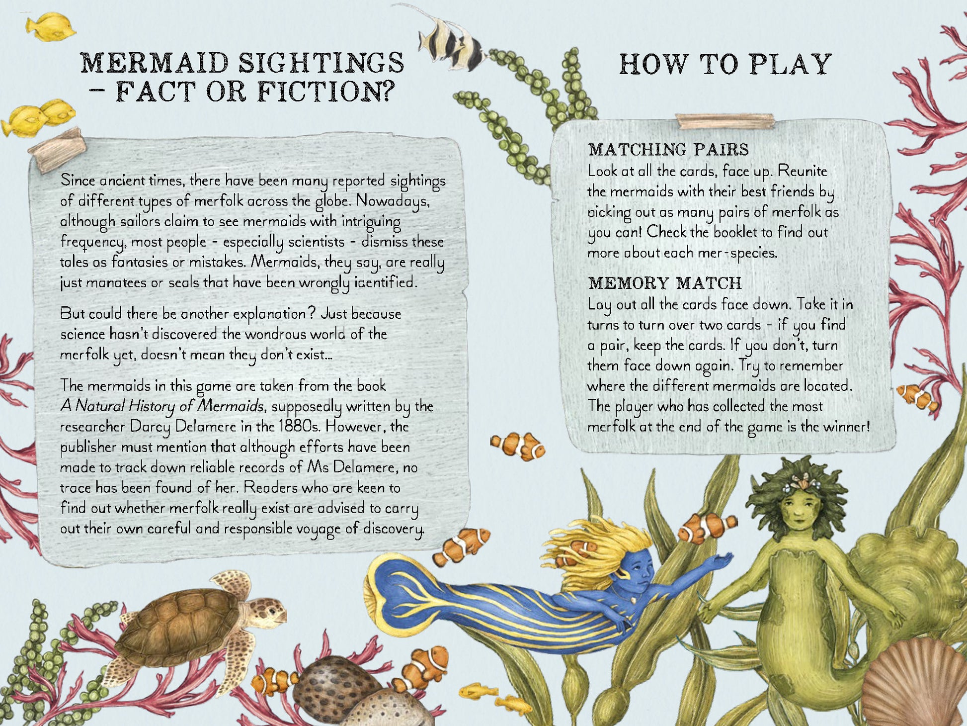 Match The Mermaids Memory Game