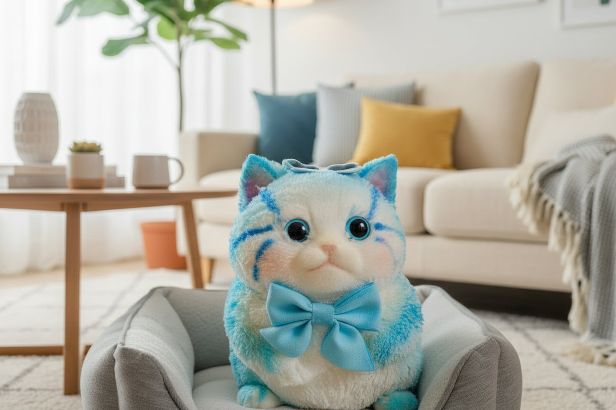 Mega Squishy Cool Blue Kitty