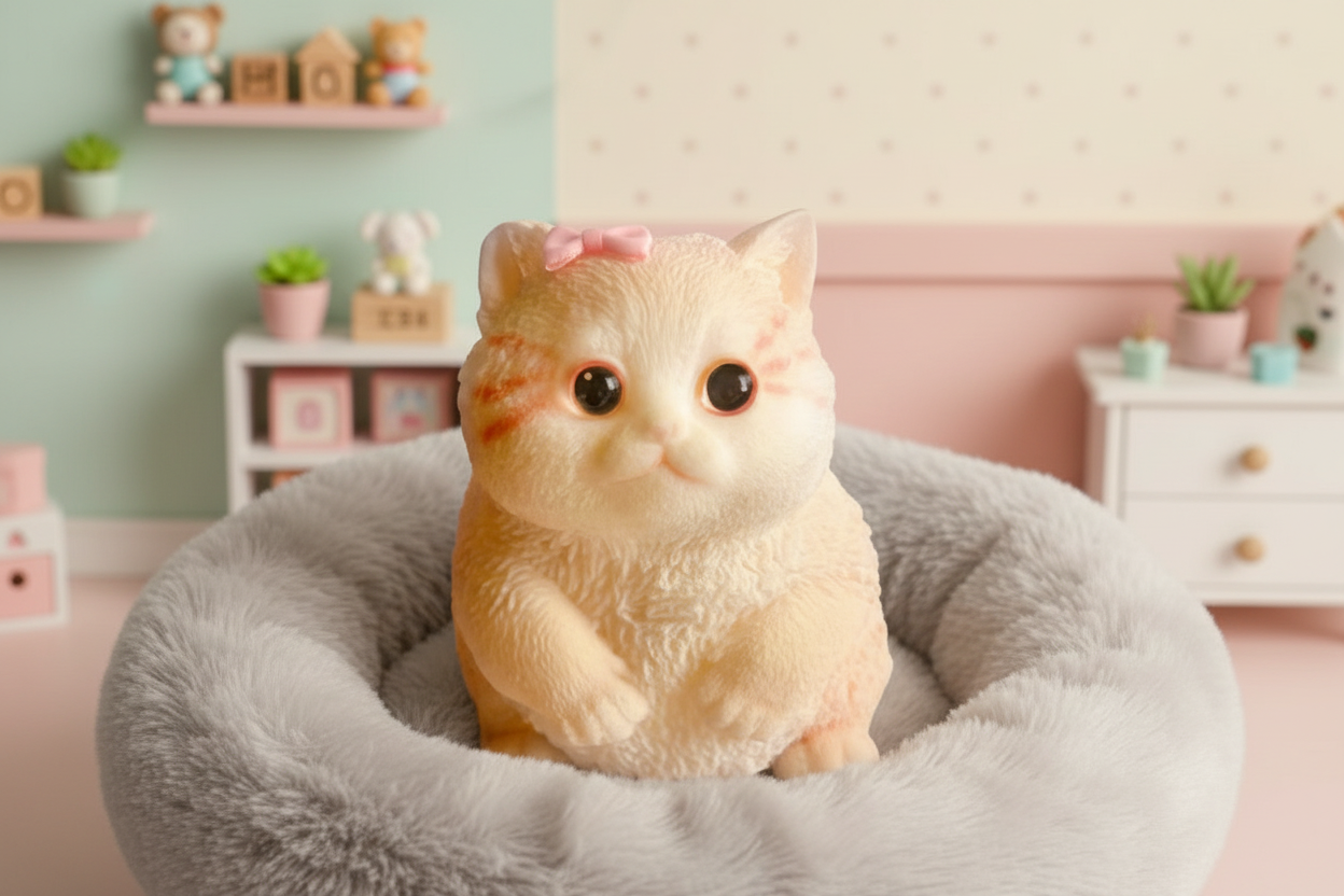 Mega Squishy Cute Pink Kitty