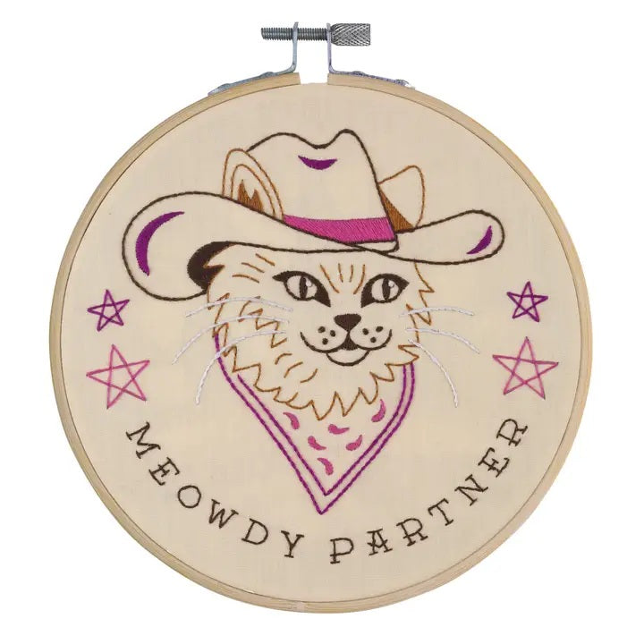 Meowdy Partner 6" Embroidery Kit