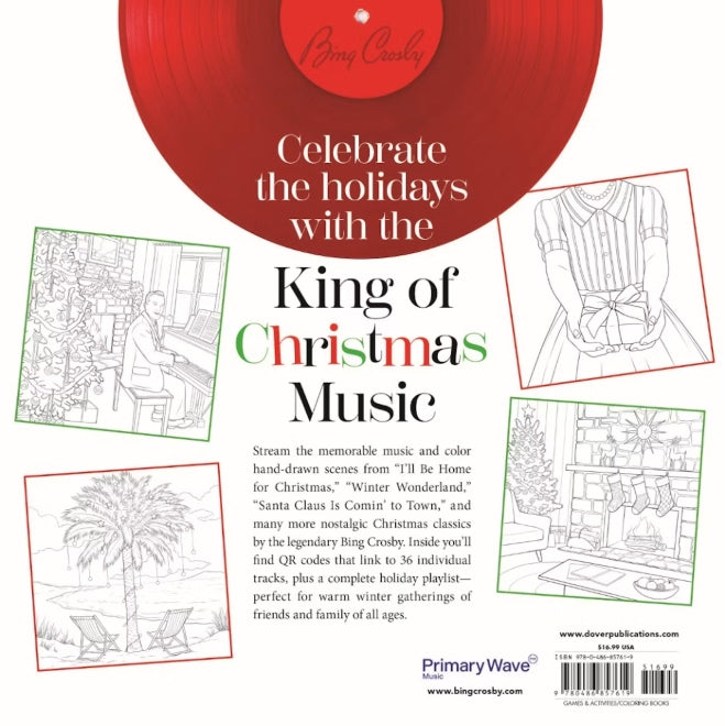 Merry Christmas Bing Crosby Coloring Book