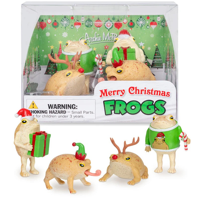 Merry Christmas Frogs