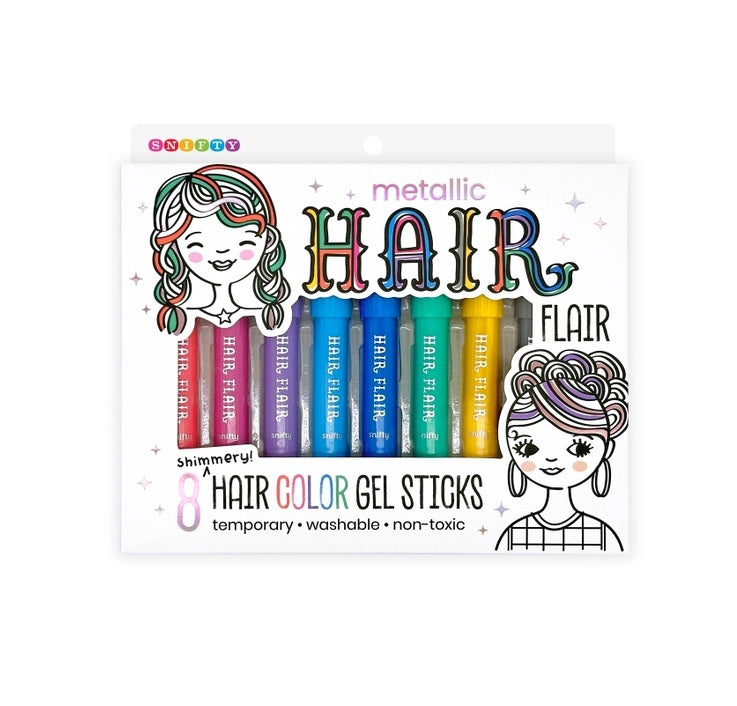 Metallic Hair Flair 8 Hair Color Gel Sticks