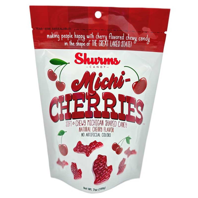 Michi-Cherries Gummy Candy Bag 7 oz