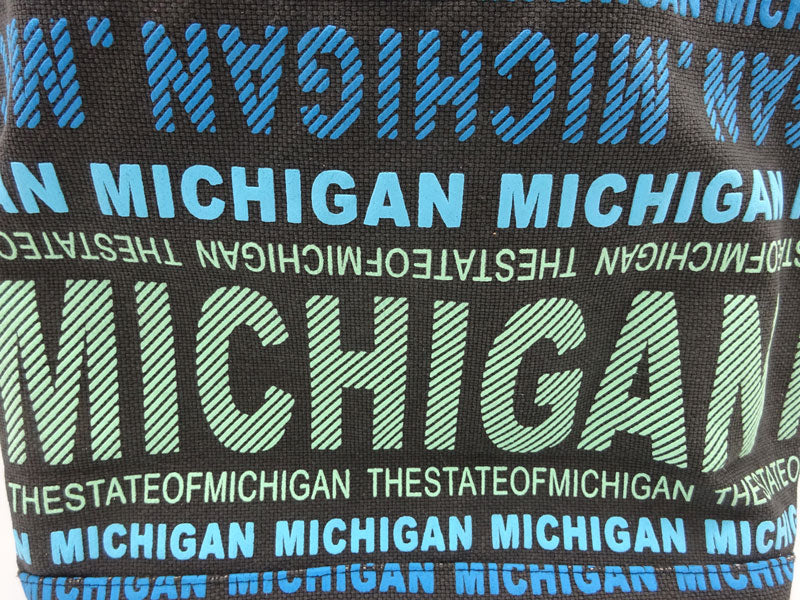 Michigan Classic Text City Bag