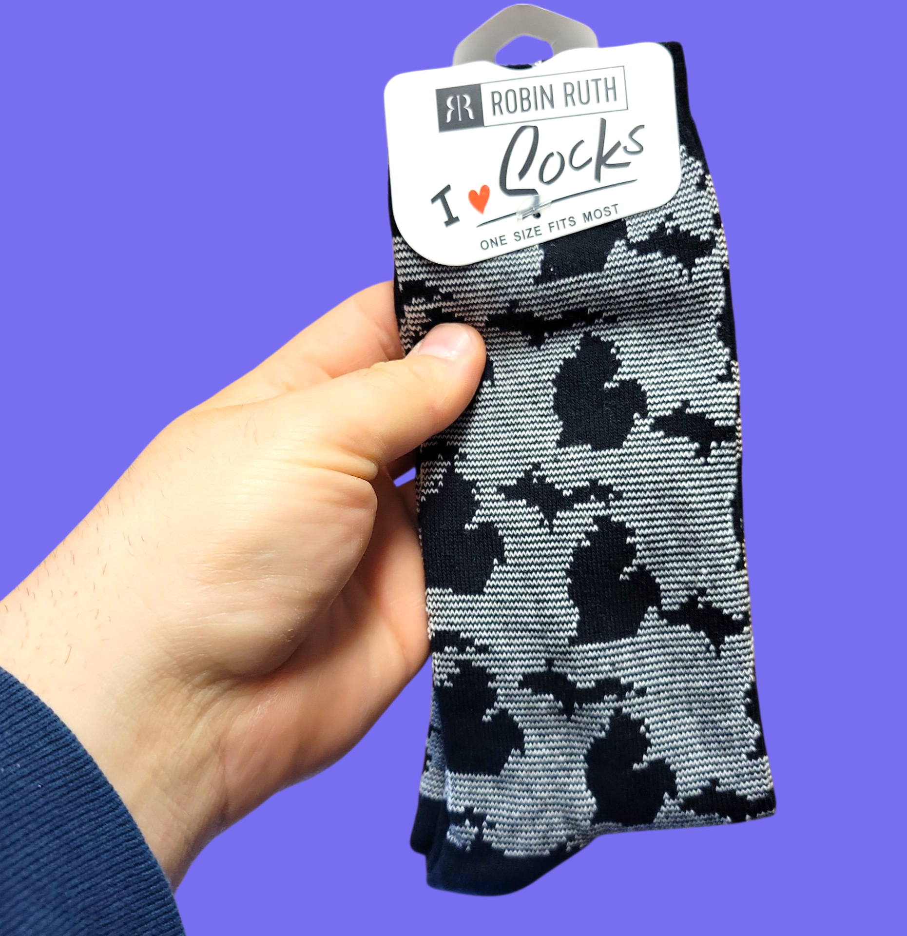Michigan Map Socks Black