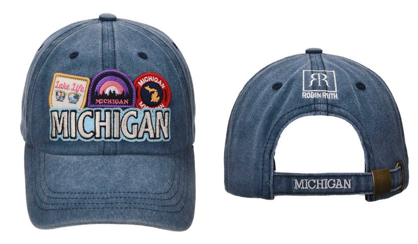 Michigan Patches Baseball Cap Navy
