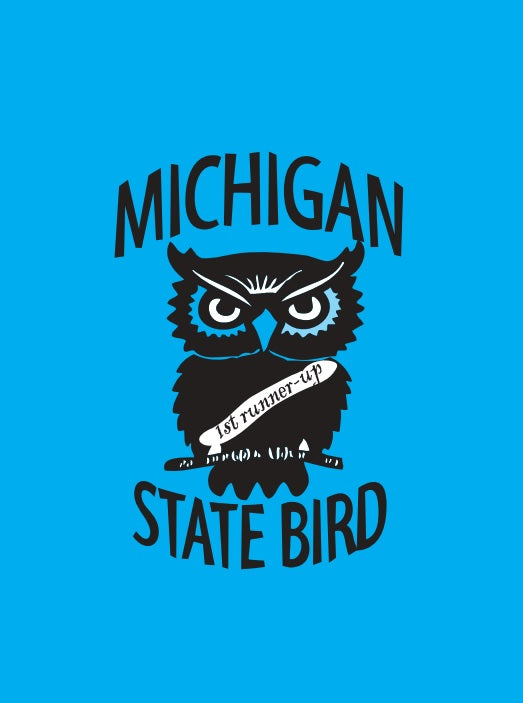 MAGNET Michigan State Bird Owl