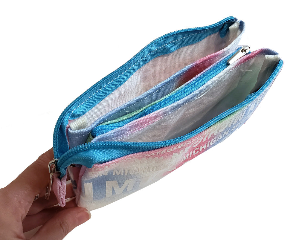 Michigan Bubble Gum Tie Dye Crossbody Bag
