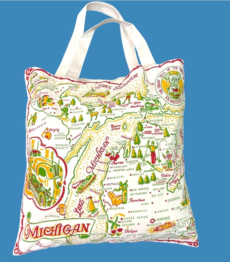 Michigan Map Tote