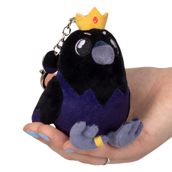 Micro King Raven Plush Keychain 3"