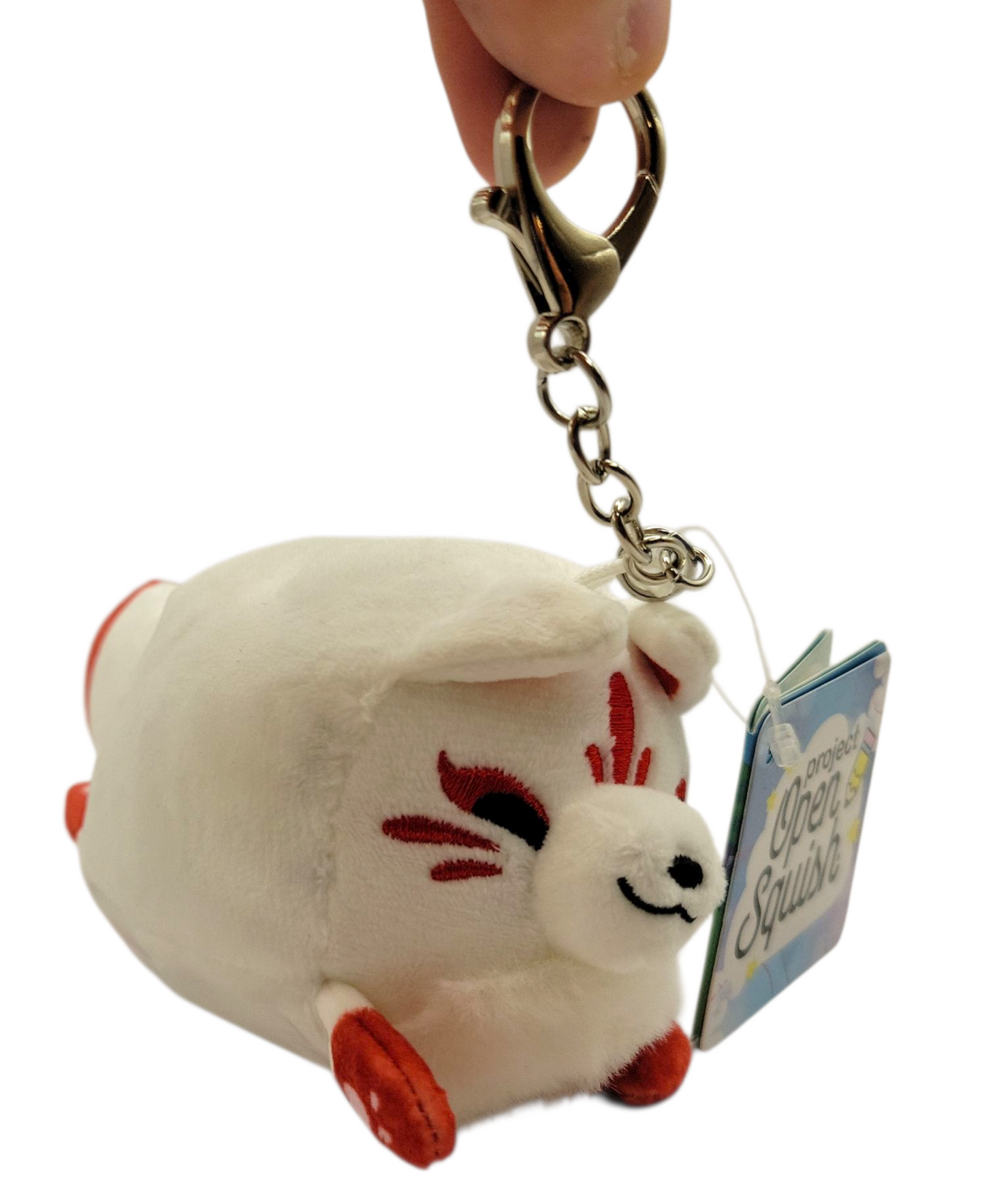 Micro Kitsune Plush Keychain 4"