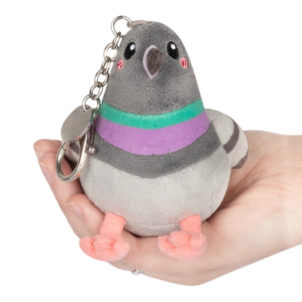 Micro Pigeon Plush Keychain 3"