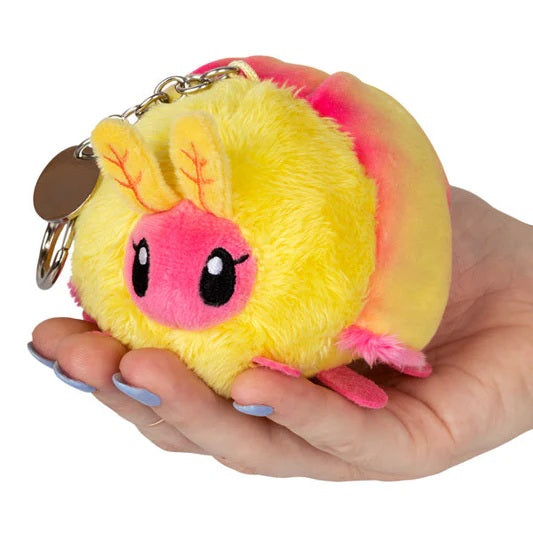 Micro Rosy Maple Moth Plush Keychain 3"