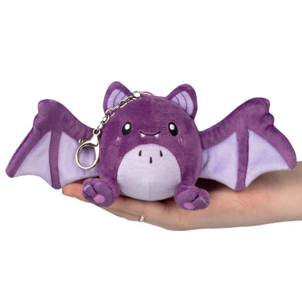 Micro Spooky Bat Plush Keychain 4"