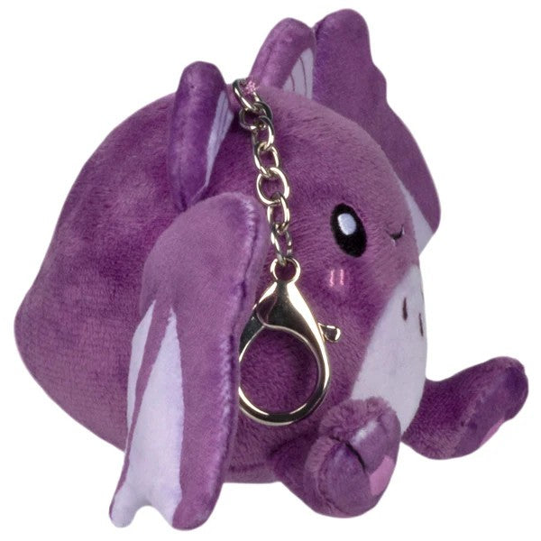 Micro Spooky Bat Plush Keychain 4"