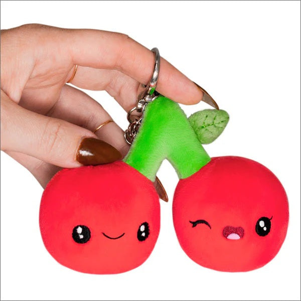 Micro Cherries Plush Keychain 4"