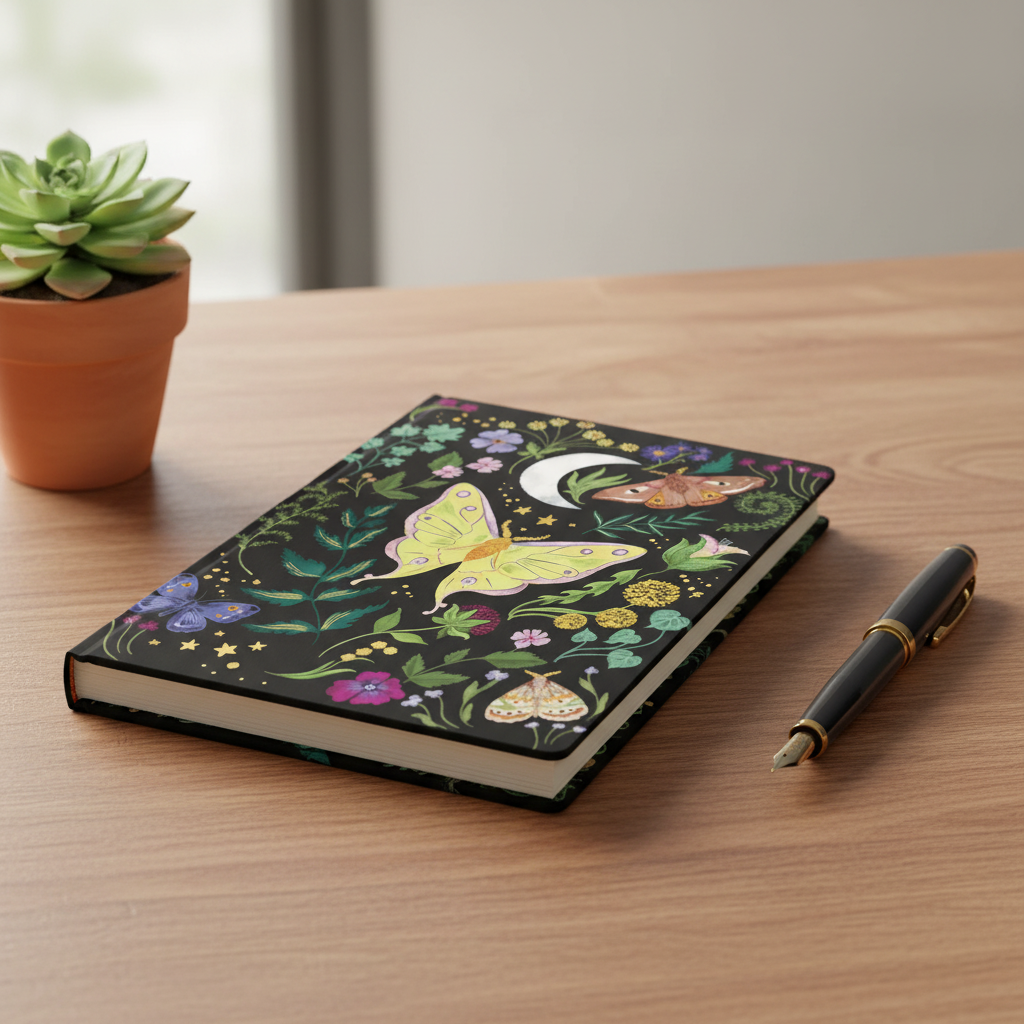 Midnight Garden Hard Cover Journal