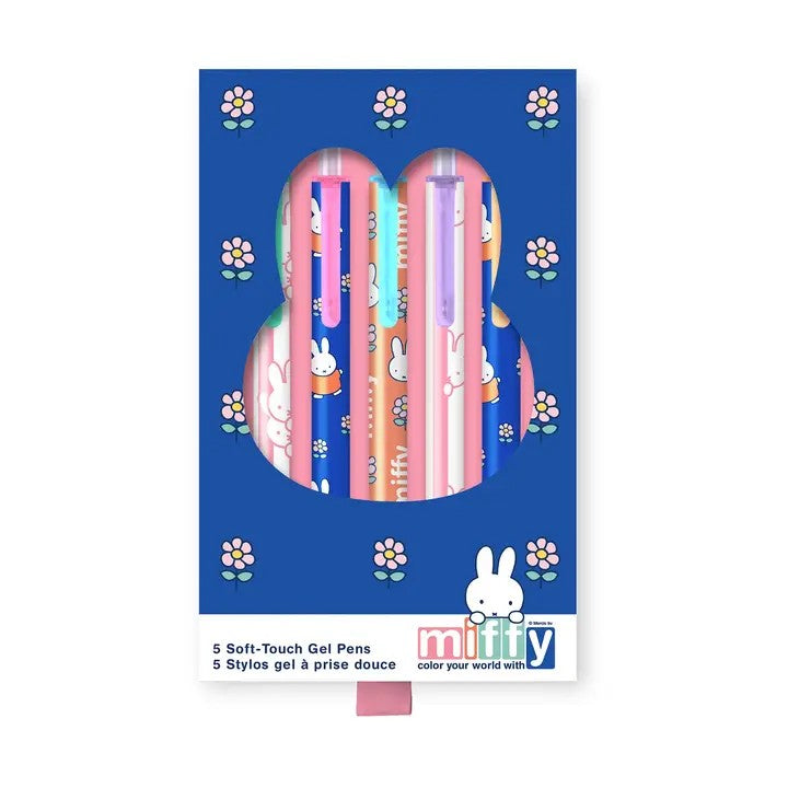 Miffy Dream Petals Soft Touch Gel Pen Set Of 5
