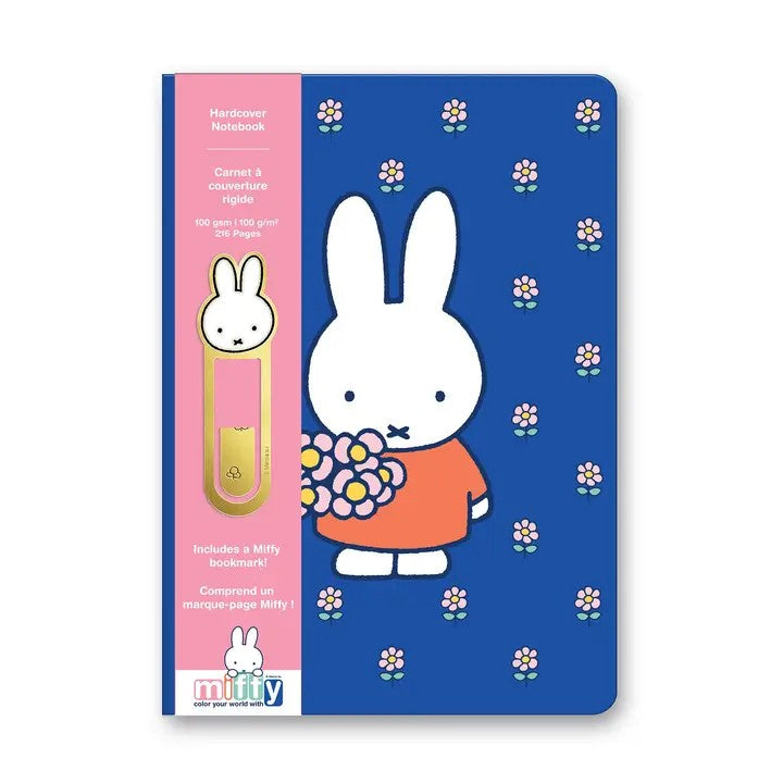 Miffy Dreamy Petals Hardcover Notebook With Bookmark