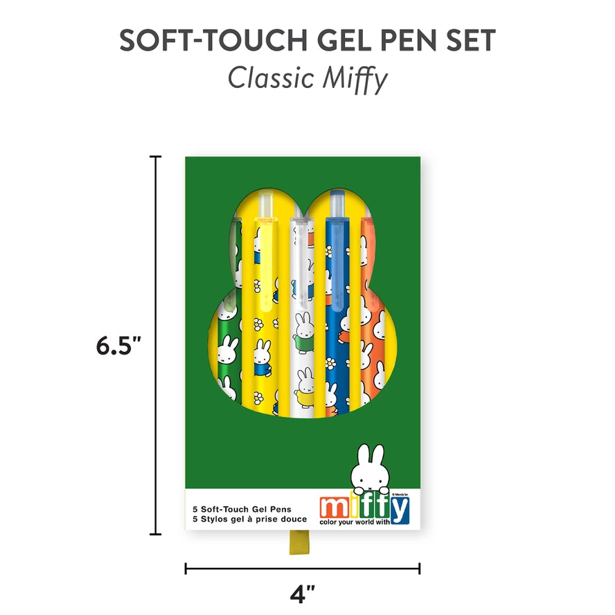 Miffy Soft Touch Gel Pen Set Of 5