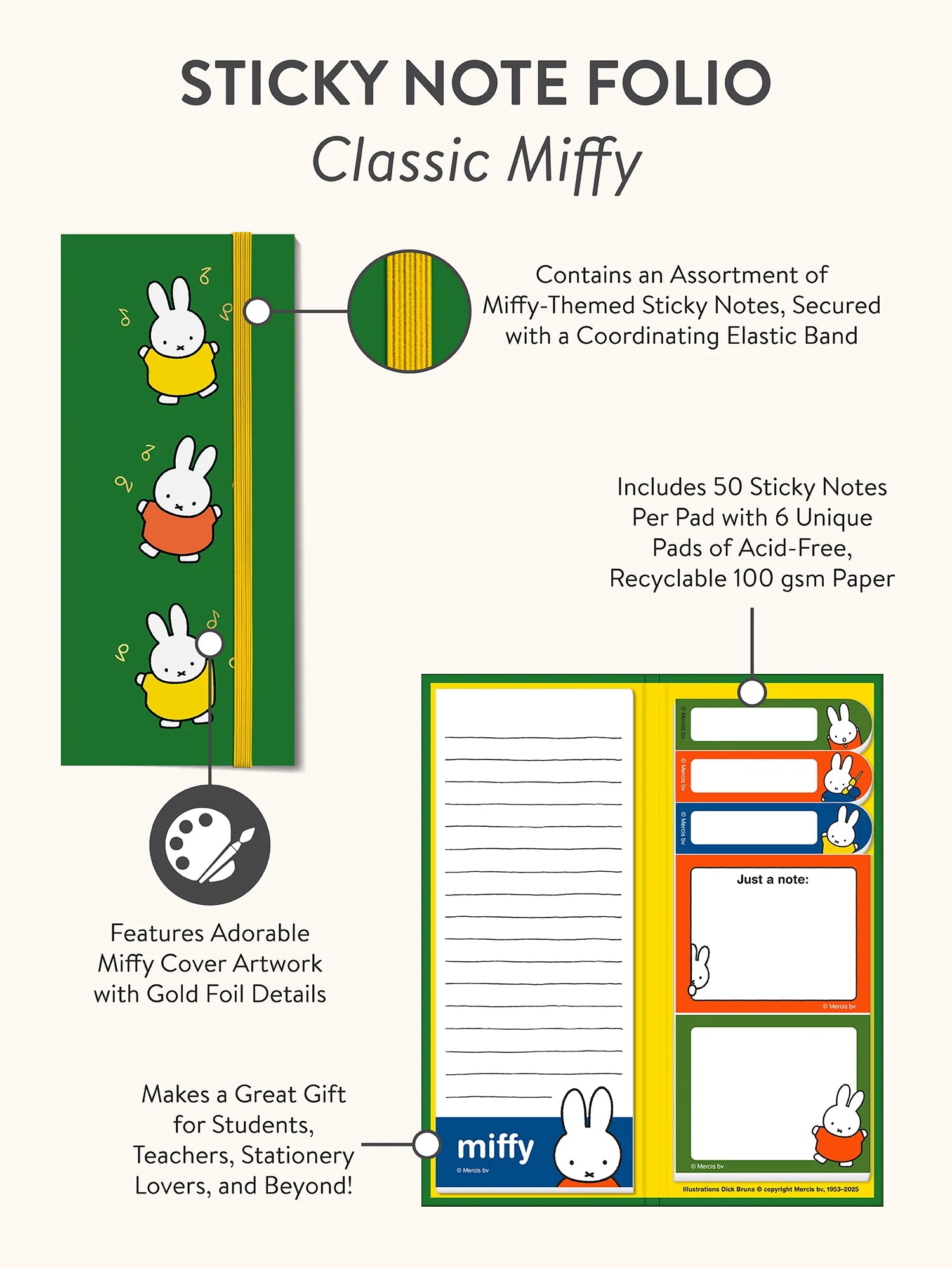 Miffy Sticky Note Folio