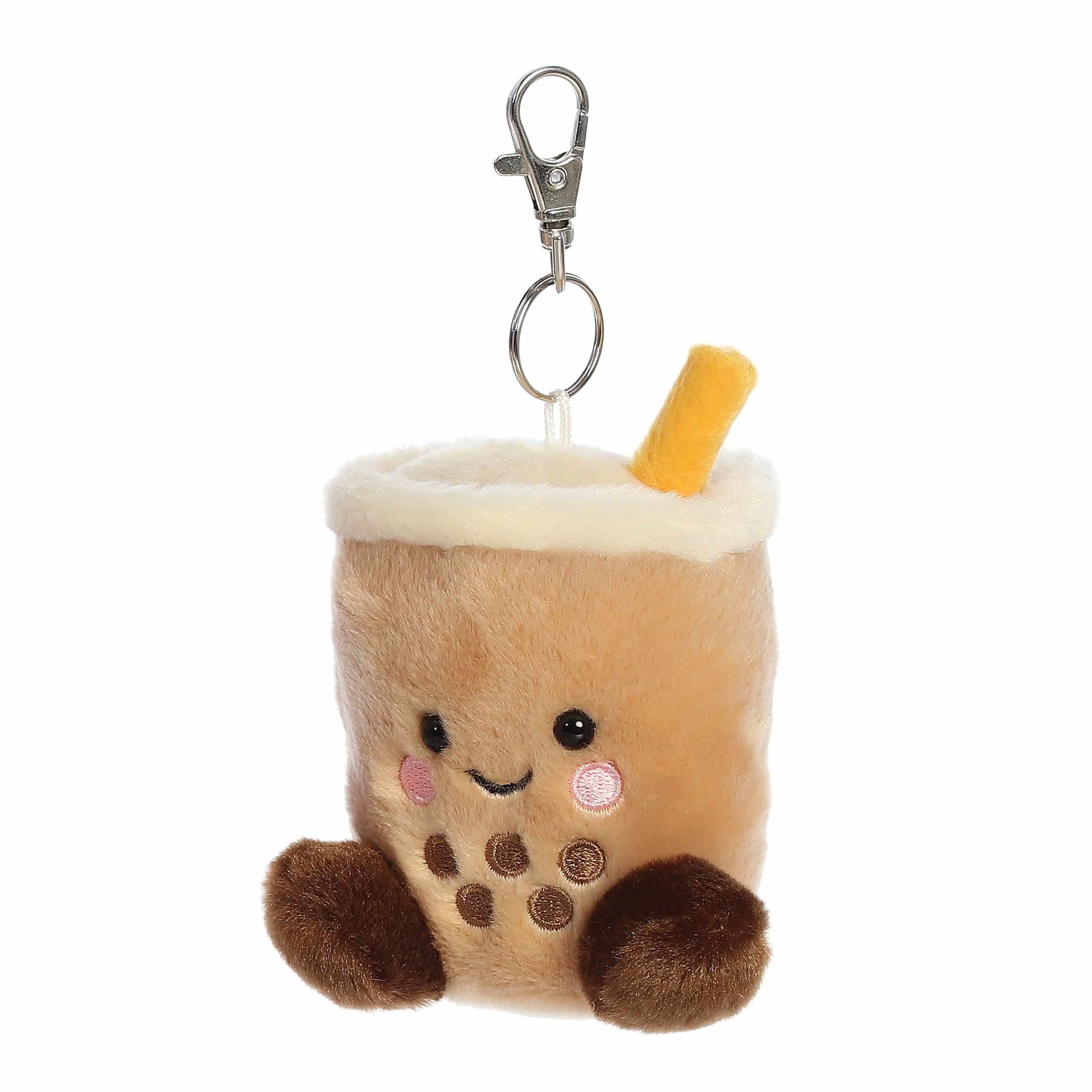 Milky Tea Boba Clip-On Palm Pals Plush 4"