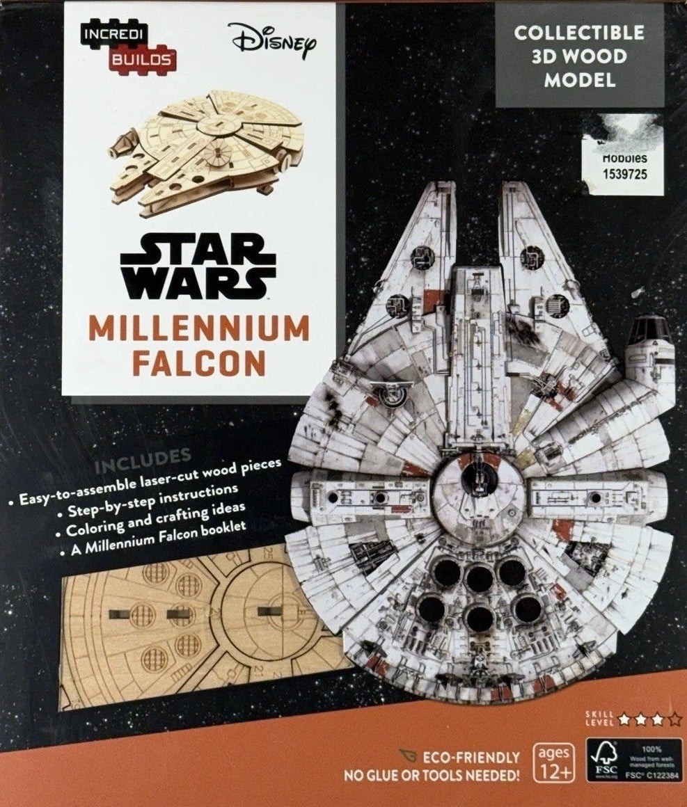 Millennium Falcon IncrediBuilds 3D Wood Model Star Wars