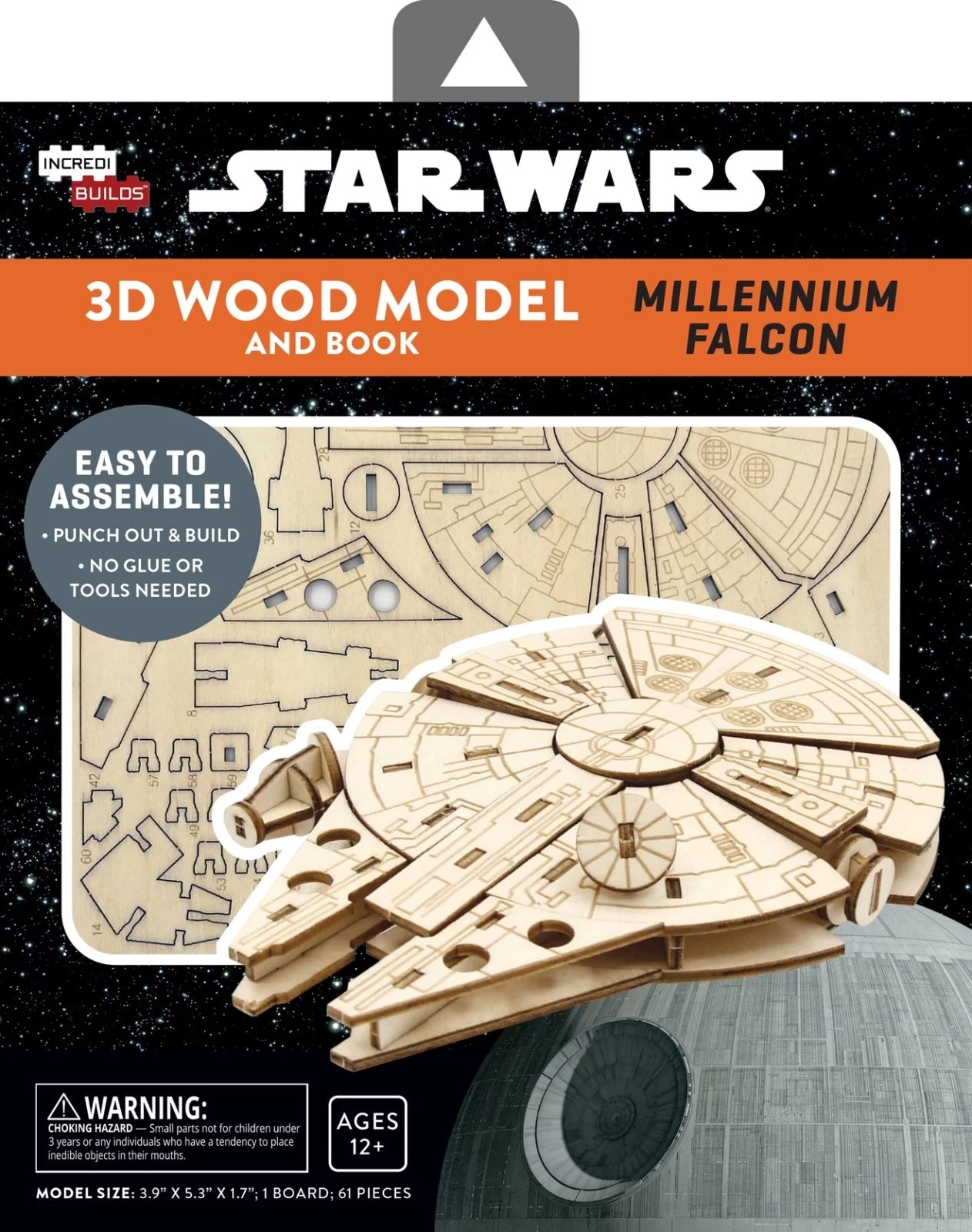 Millennium Falcon IncrediBuilds 3D Wood Model Star Wars
