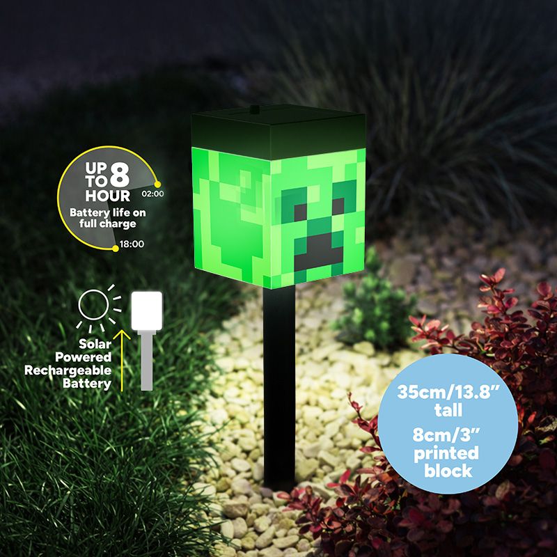 Minecraft Creeper Solar Stake Light