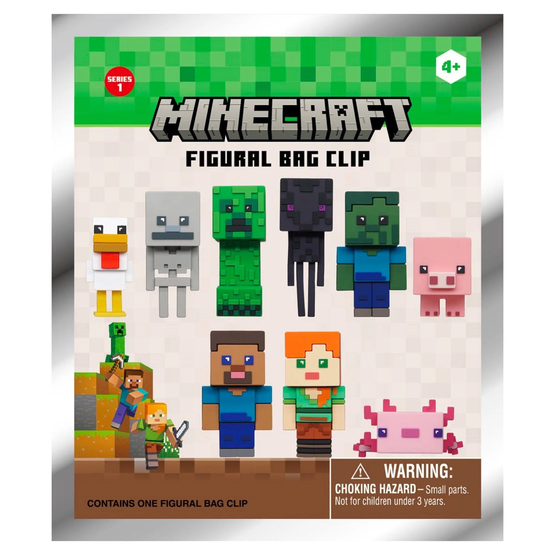 Minecraft Figural Bag Clip Series 1