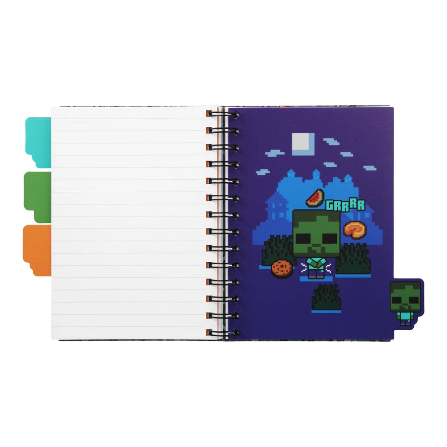 Minecraft Spiral Notebook With Dividers